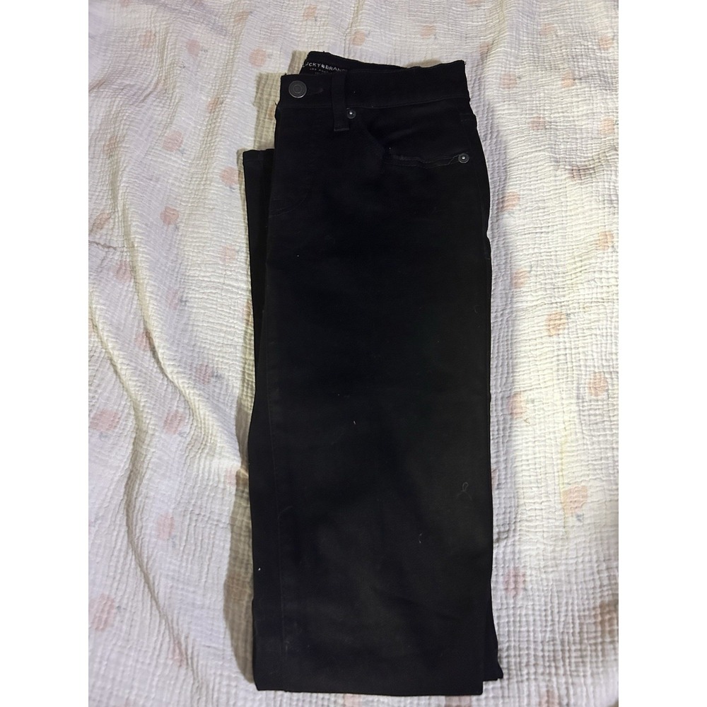 Lucky Brand Ava Bootcut Jeans‎ Women's Size 0/25 Mid Rise Black Wash